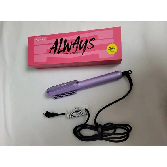 Wavytalk Hair Straightener Brush, Sleek Sweep Ionic Straightening Brush - Picture 2 of 12